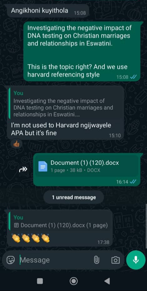 Client testimonial